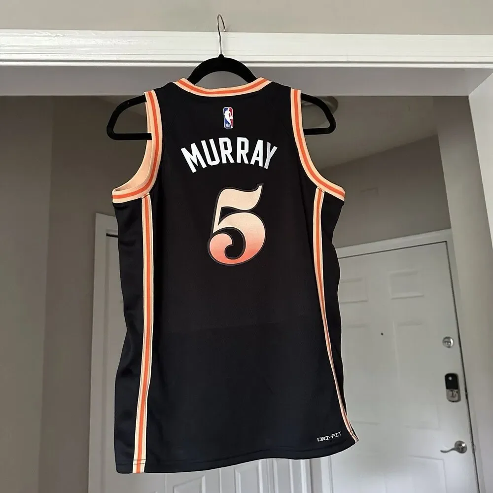 DeJounte Murray 2022-23 Atlanta Hawks City Edition Authentic Jersey Youth Large